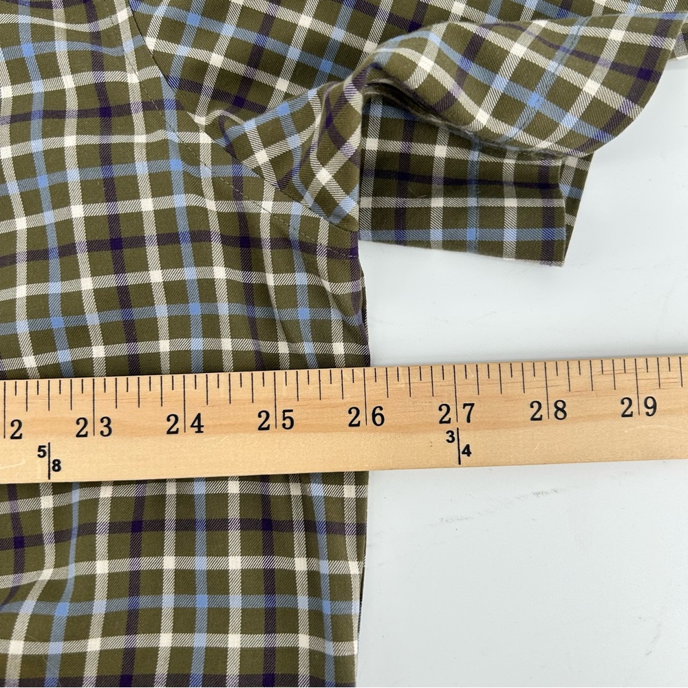 Land's End Plaid Traditional Fit No Iron Twill Short Sleeve Button Down Size XL - Picture 7 of 8